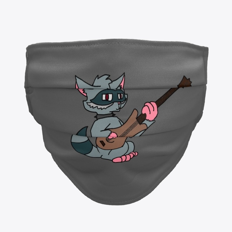 Raccoon With Guitar