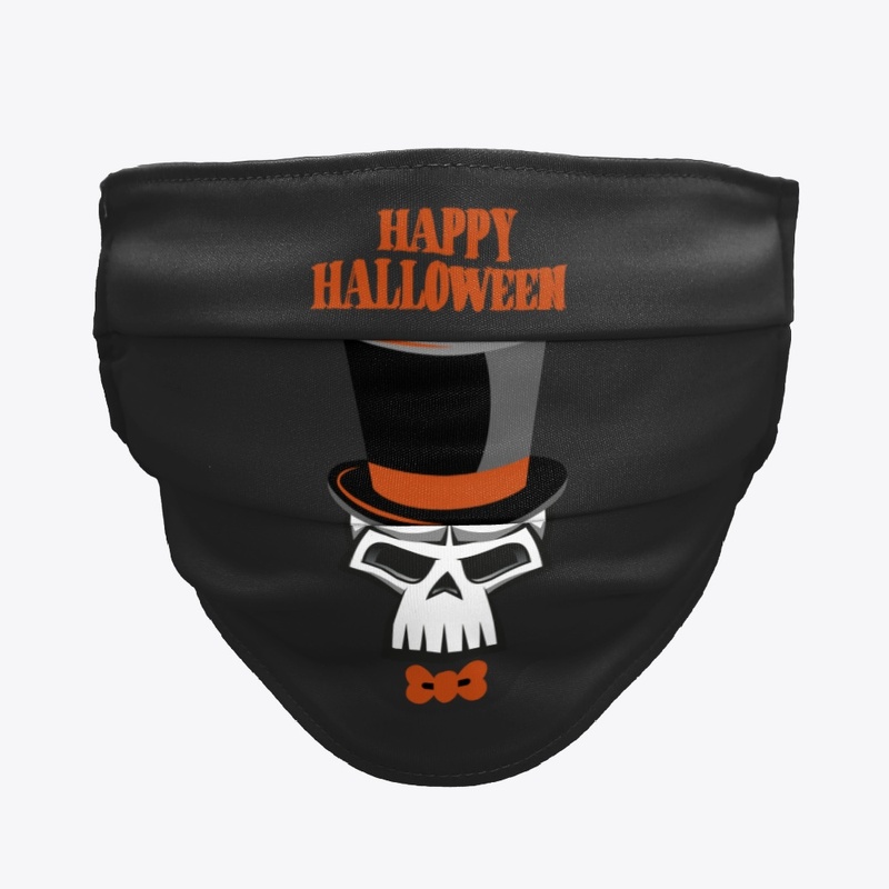 Happy Halloween Skeleton with a Top Hat