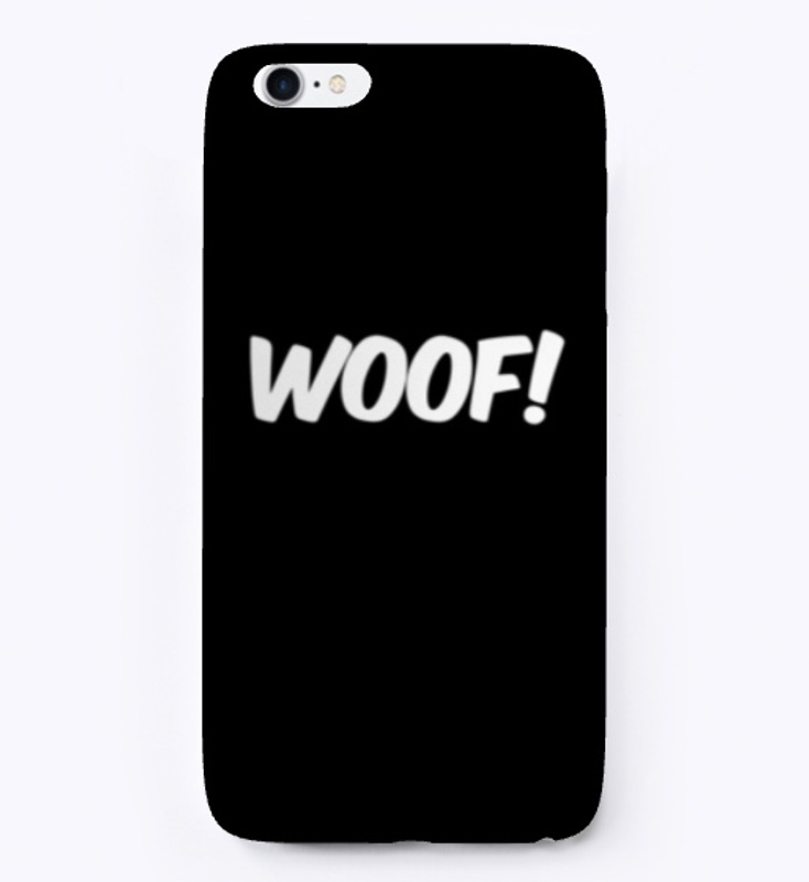 Woof! Dog bark tee shirt and design 