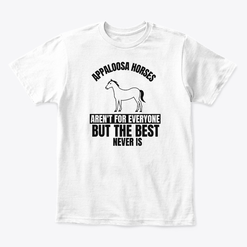 Appaloosa horses aren't for everyone but