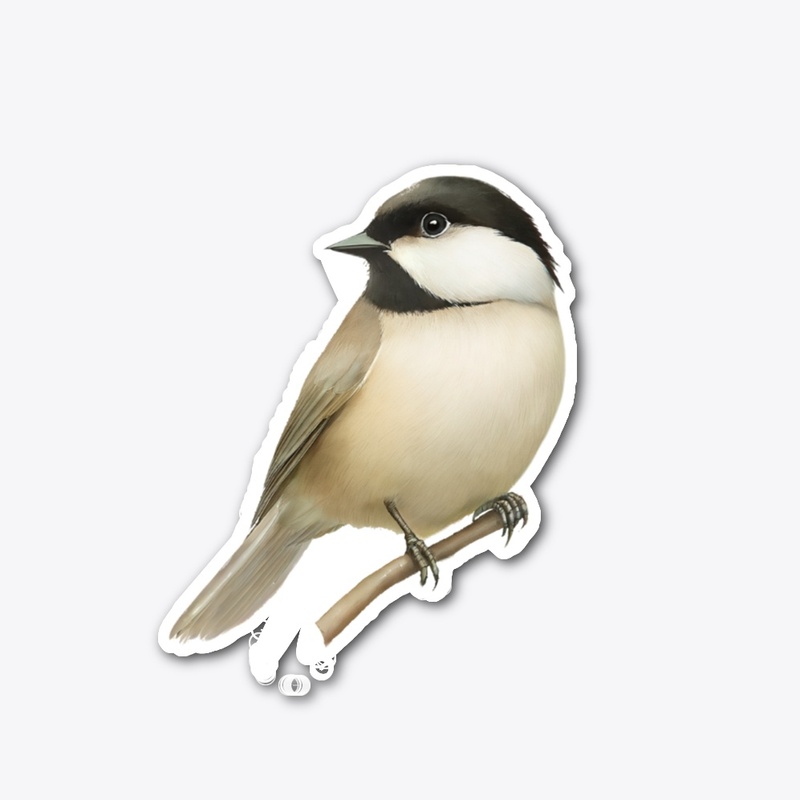 Chickadee Perched on a Branch