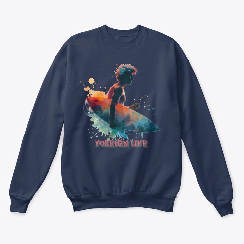 Foreign Life Spray Painted Surfer