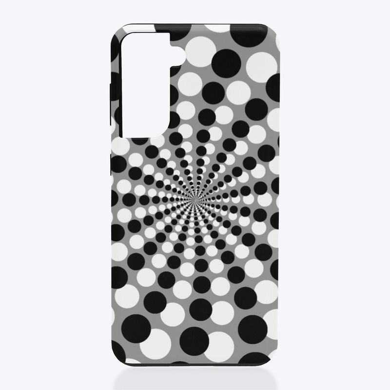 Monochromatic Spiral Phone Case