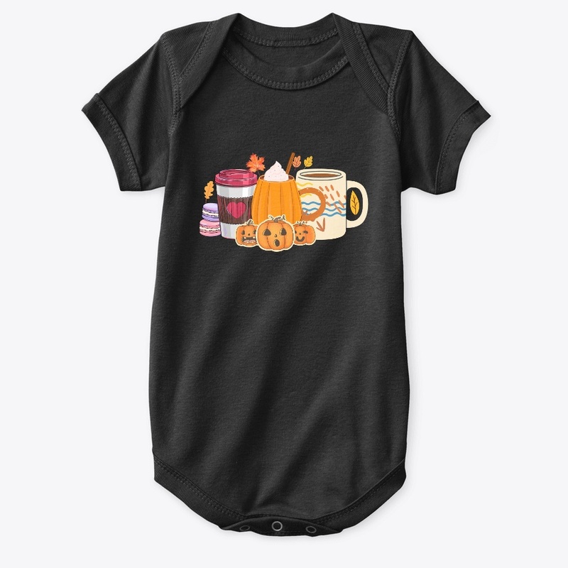 Fall Coffee Shirts, Cute Pumpkins Tshirt