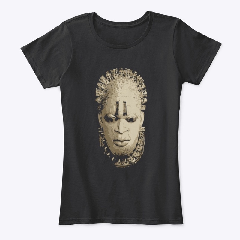 Benin Bronze Mask Of Queen Idia (Brown)