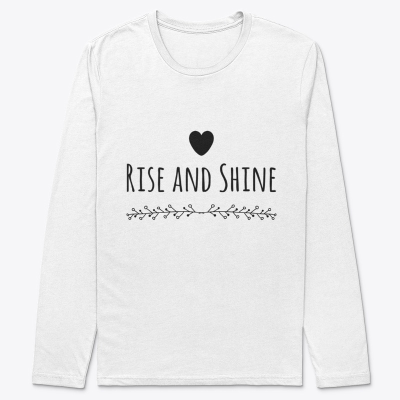 Rise and Shine clothing with cute heart