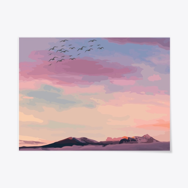 Sunset On The Mountain