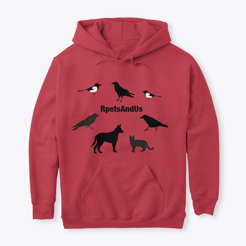 Cat dog crow magpie design
