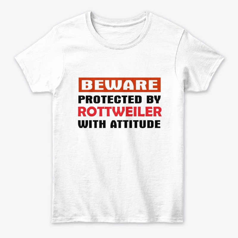 Beware Protected by Rottweiler 
