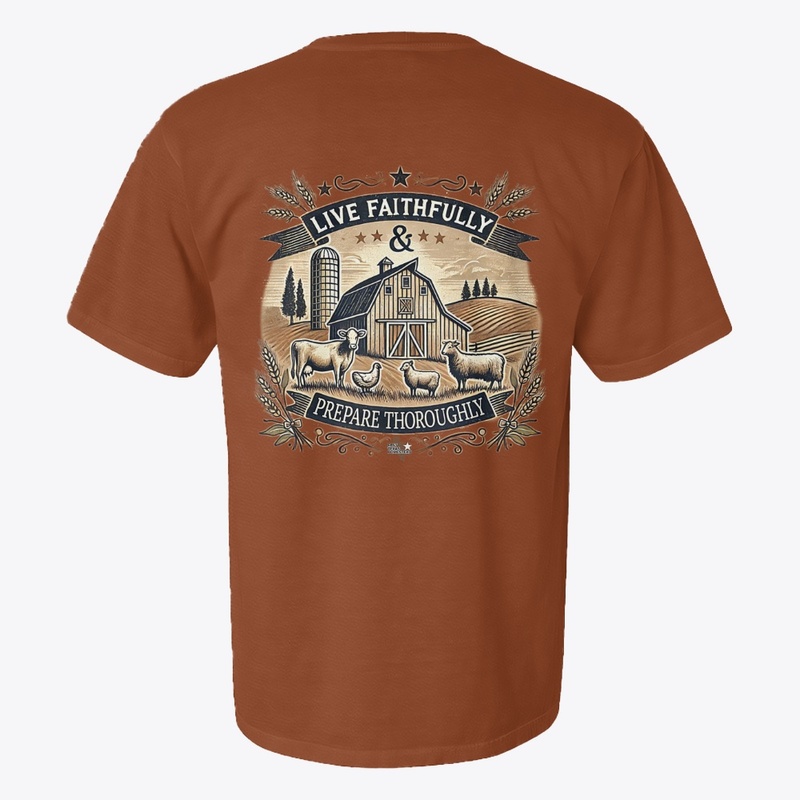 Live Faithfully - Barn Tee
