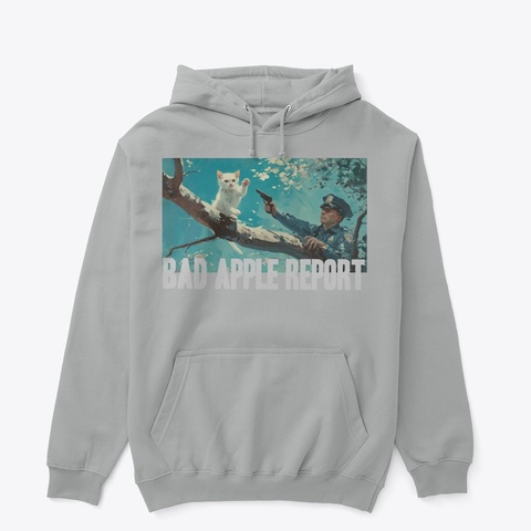 Bad Apple Report Hoodie Sport Grey T-Shirt Front