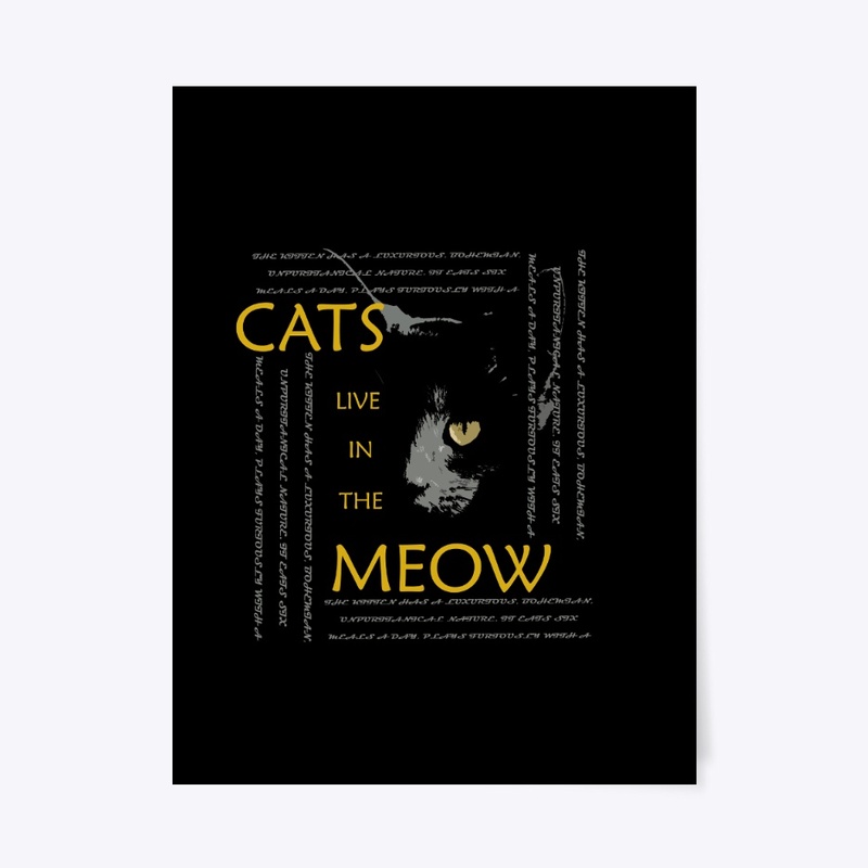 Cats live in the meow