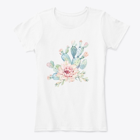 Rosa White T-Shirt Front