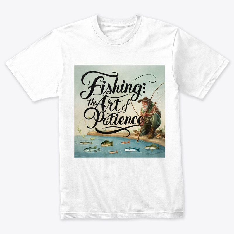 Illustration Fishing text design.