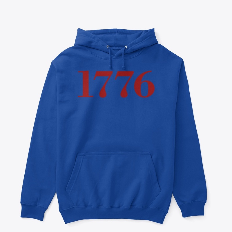 Number 1776 forever in red color 