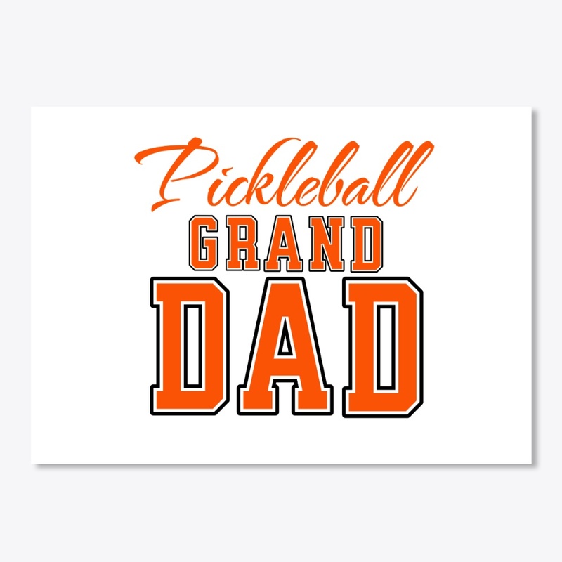 Pickleball Grand Dad in Orange