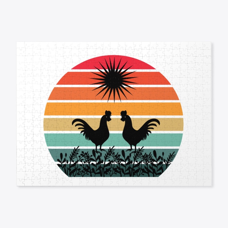 Retro vintage sunset design