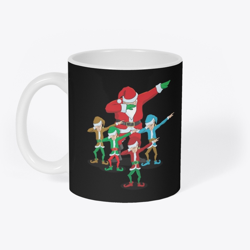  Santa Claus Christmas Dab Tee - Dabbing