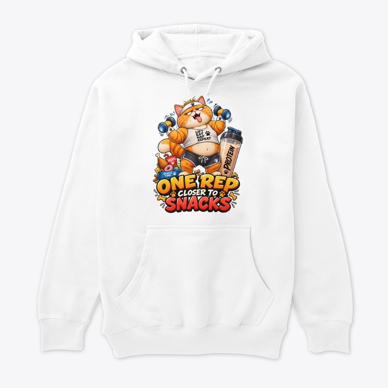 One Rep Closer to Snacks Funny Cat Gym 