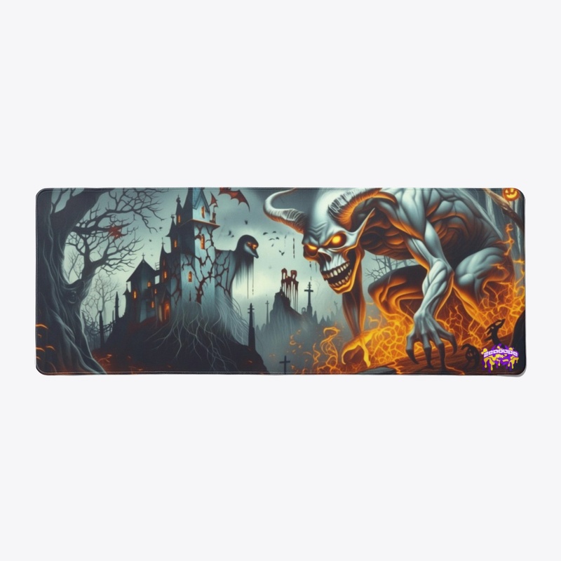 Halloween’s Flow Garden Realm Desk Mat
