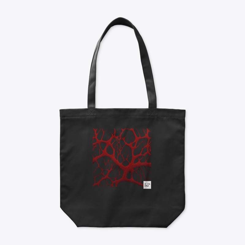 Red blood veins illustration