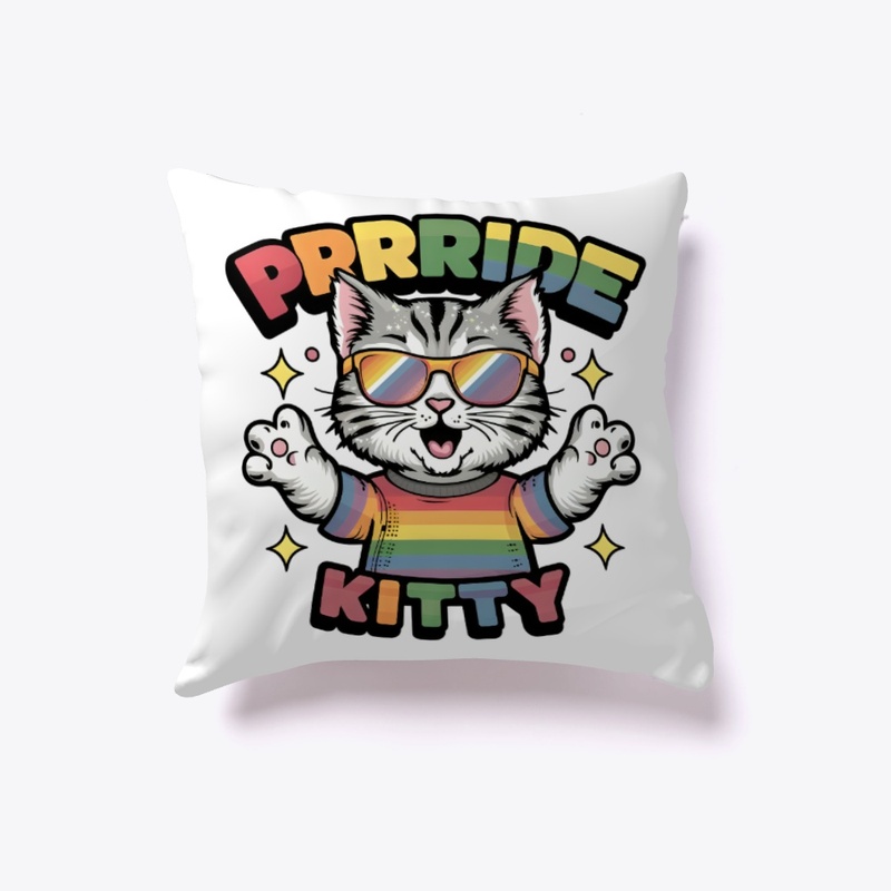 Prrride Kitty Rainbow Design