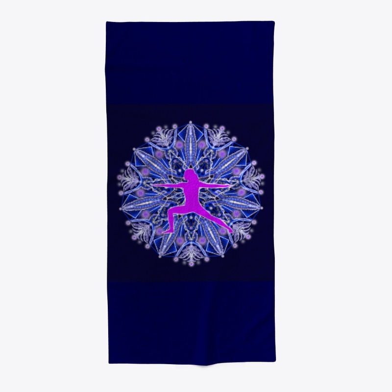 Mandala Yoga Pose Warrior 2