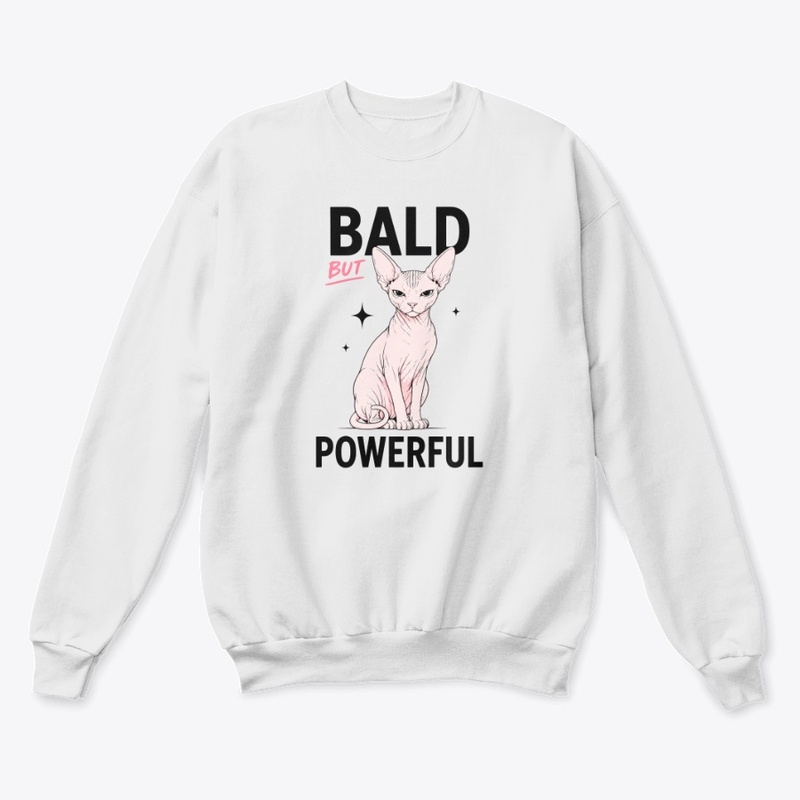 Bald But Powerful Sphynx Cat