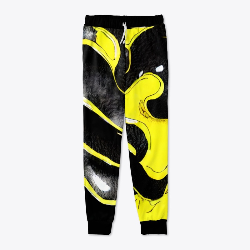 Abstract Black and Gold Frat 