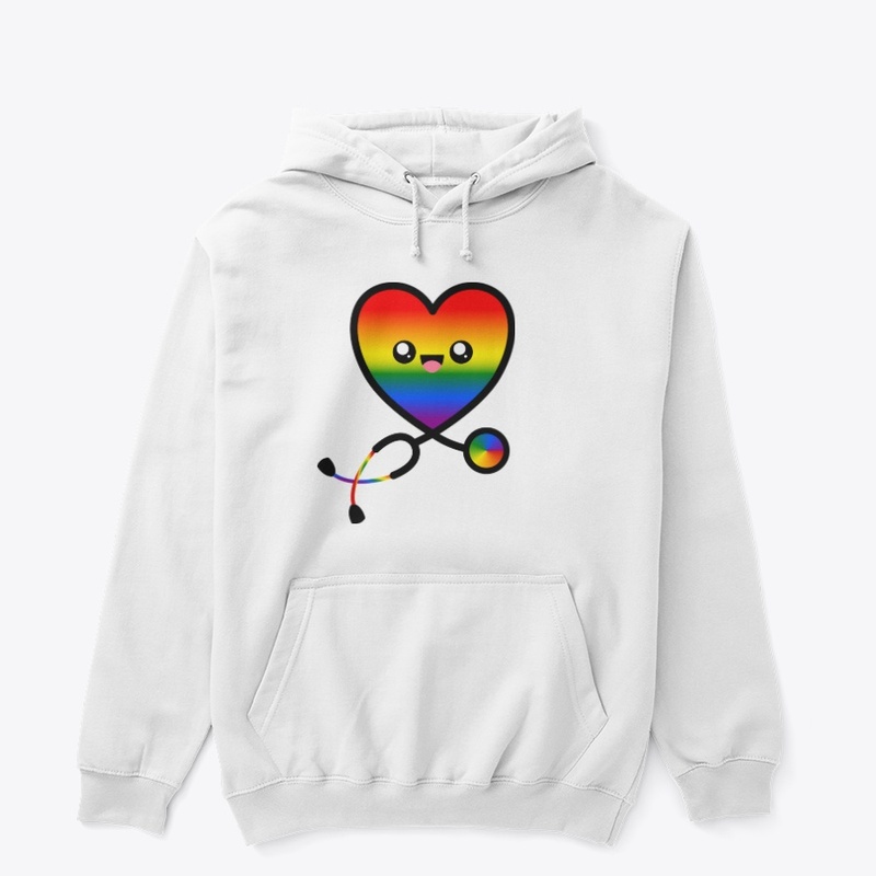Stethoscope Heart Emoji Rainbow 1