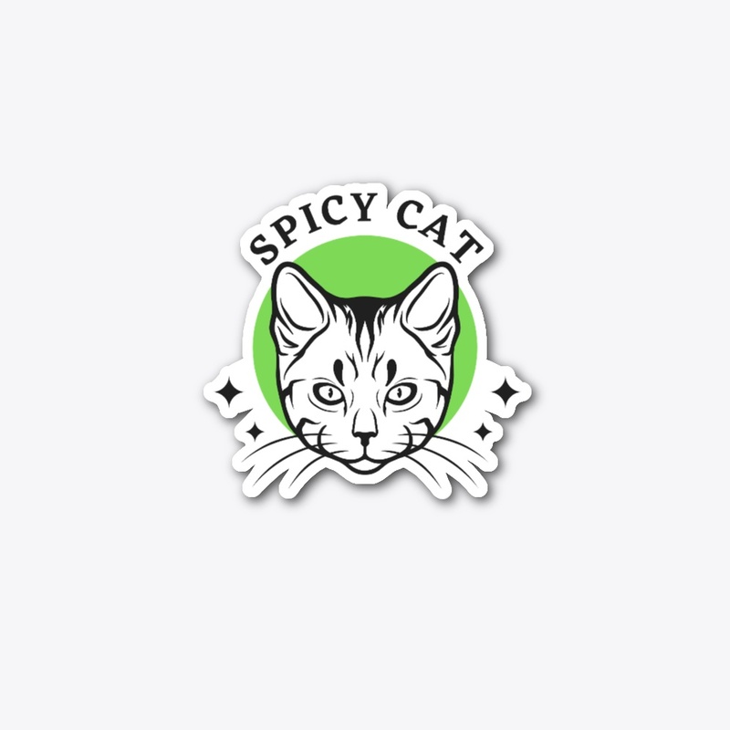 Spicy Cat Mascot Green 
