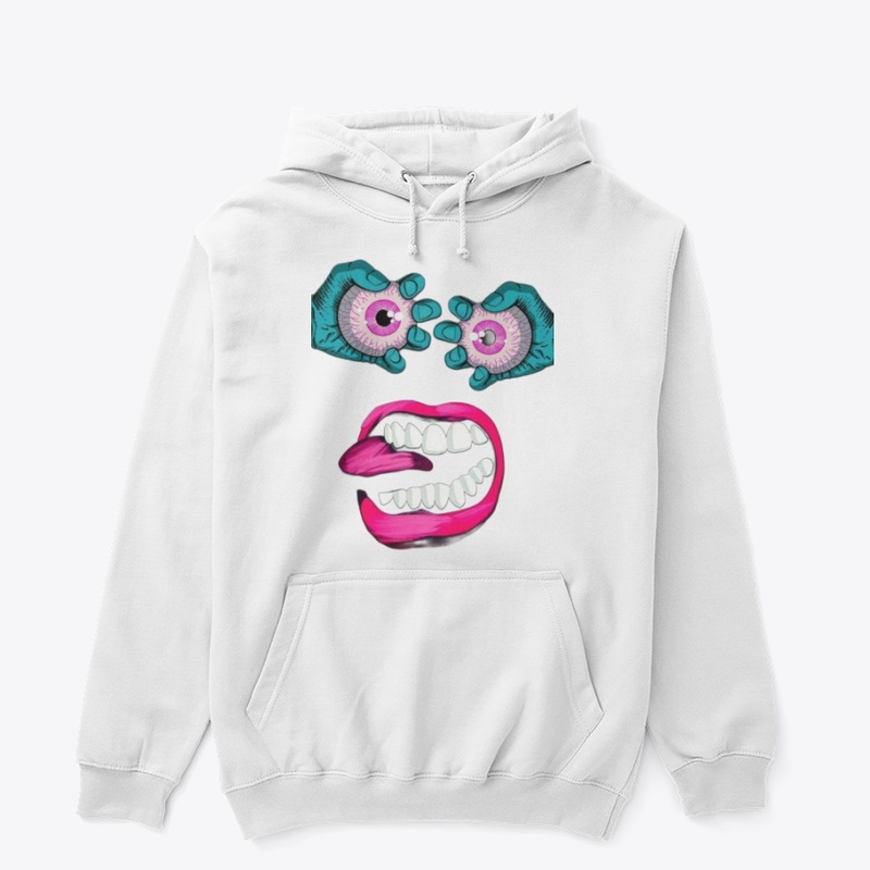 Funky Eyes & Lips Graphic T-Shirt