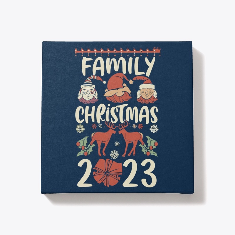 Family christma 2023 t shirt design