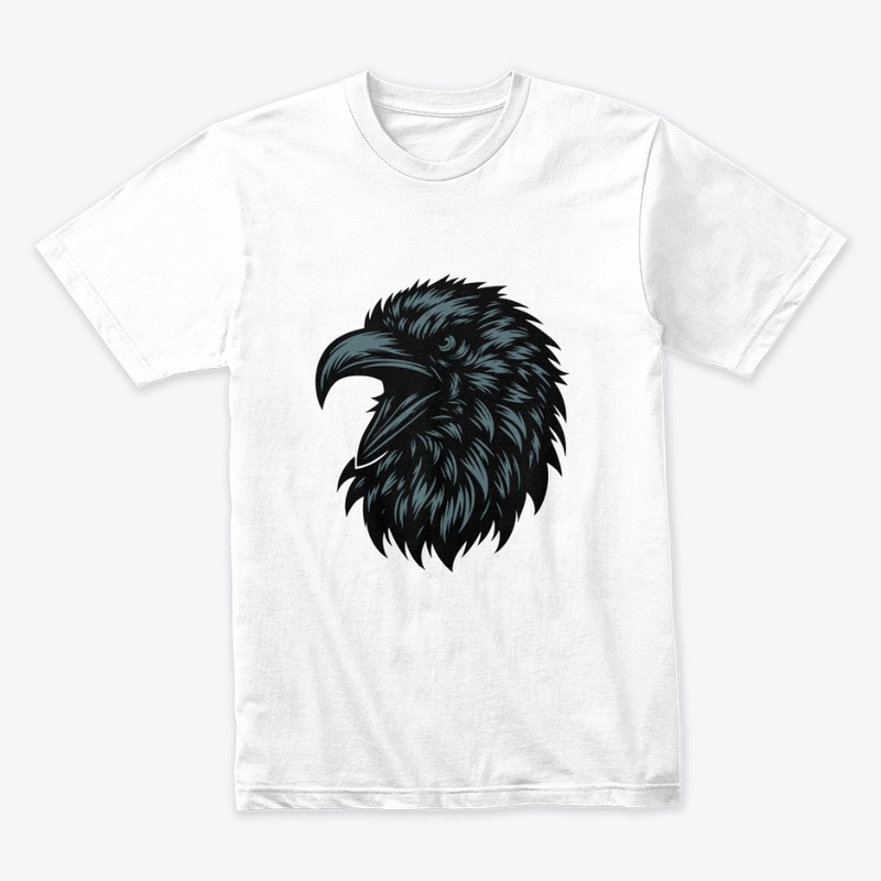 Fierce Crow Head Illustration