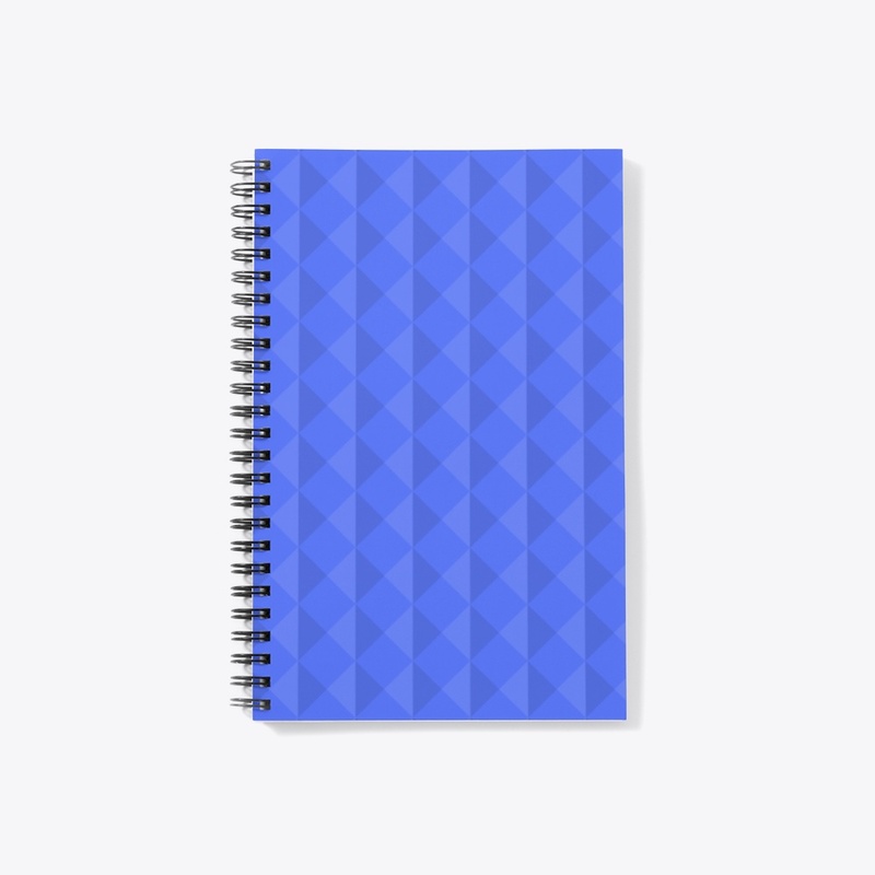 Royal Blue 3D Diamonds pattern