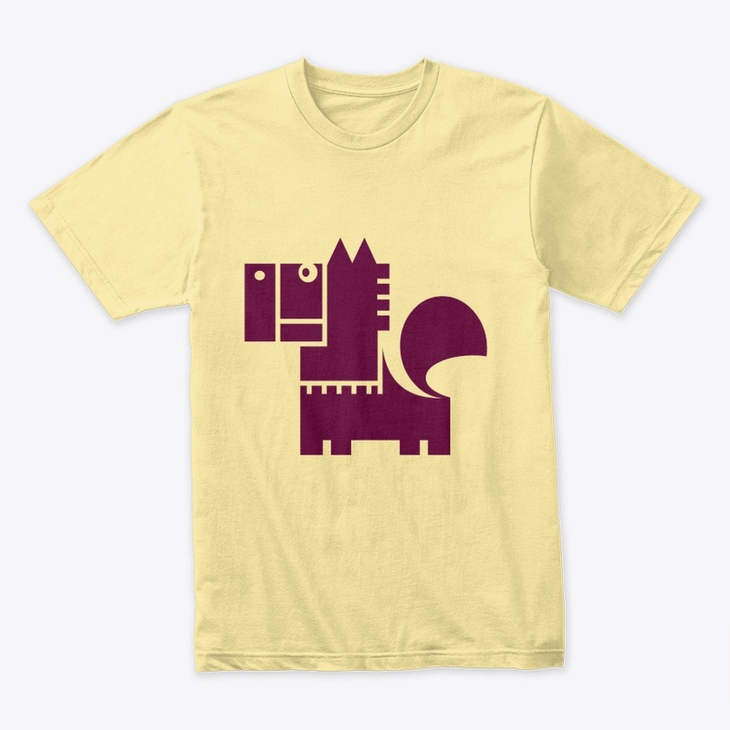 Dog design on apparels