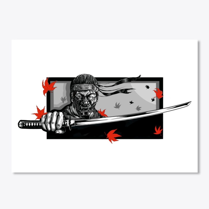 Armored Samurai Mask  and Katana, Honor
