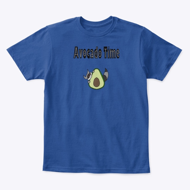 Raccoon Avocado Time