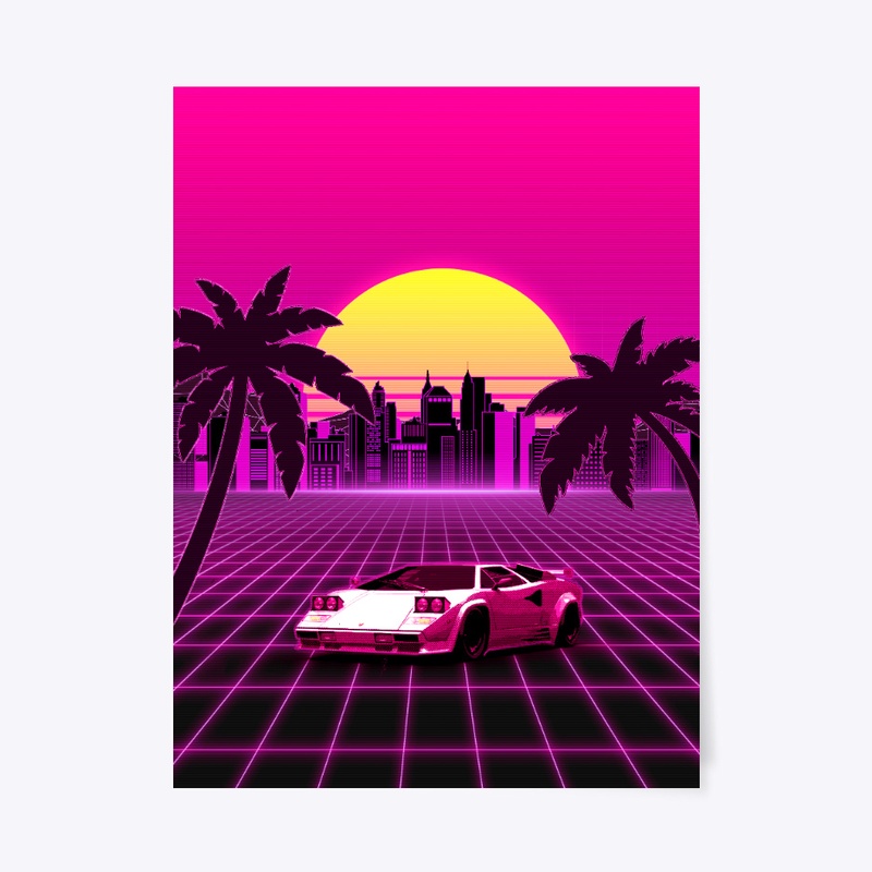Retro sunset