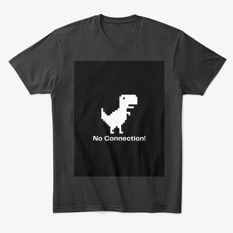Black and White Simple Dino T-Shirt