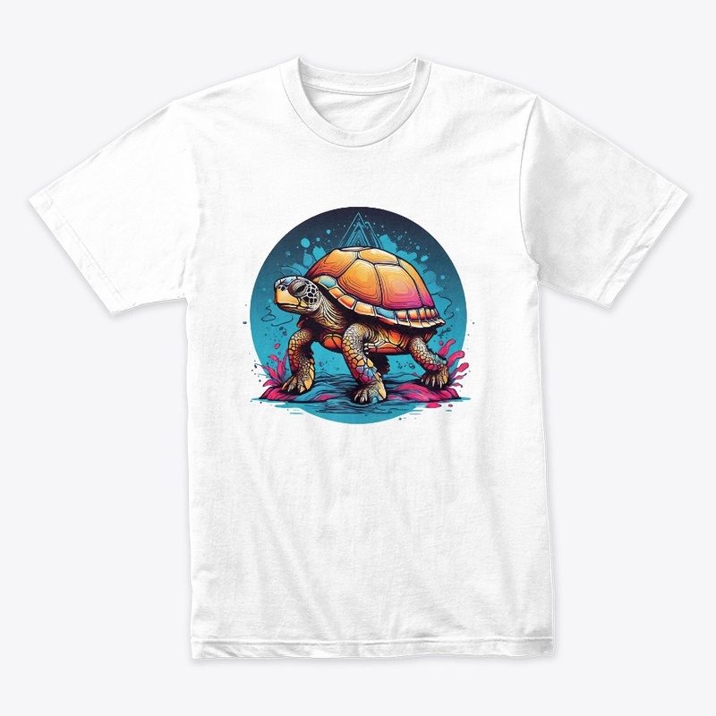 graphic design with a turtle