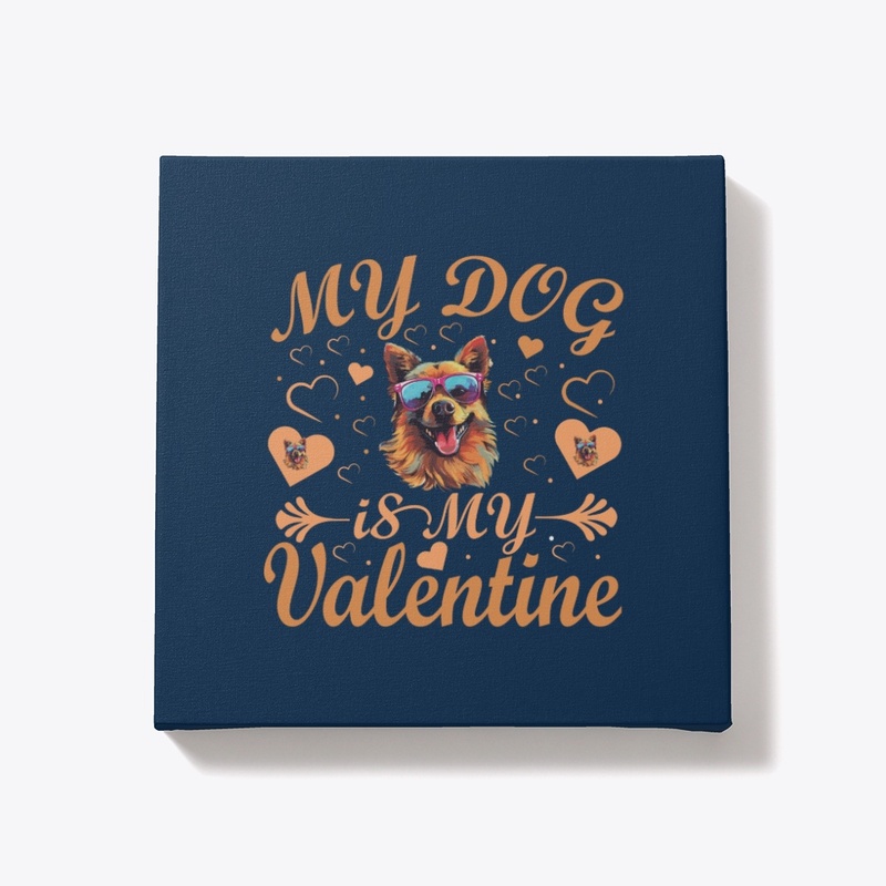 My dog is  my Valentine T-shirt Cute