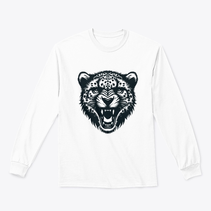 Angry Cheetah Head Design