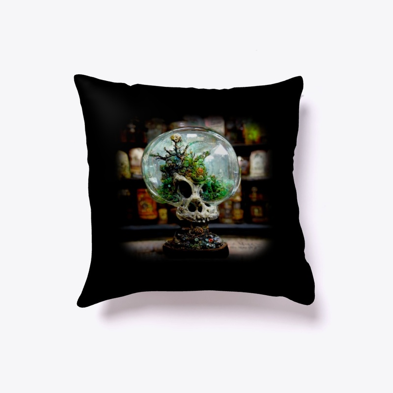 Skull terrarium 