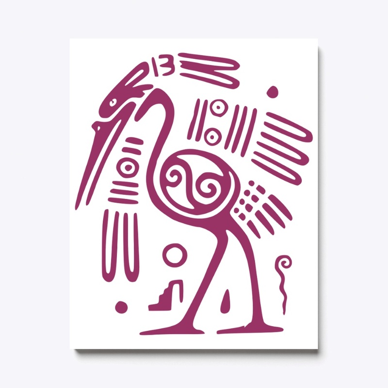 Aztec bird symbol