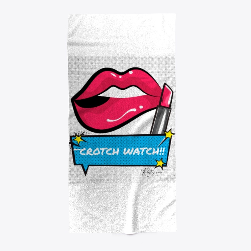 Lip Bite Pop Art Crotch Watch