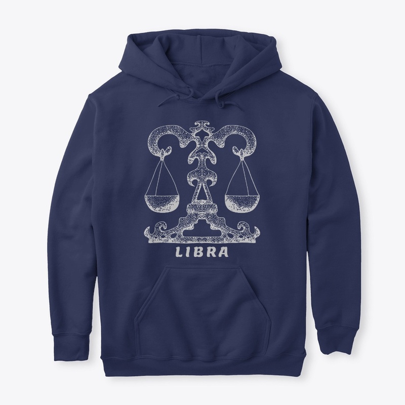 LIBRA Grey Classic Pullover Hoodie