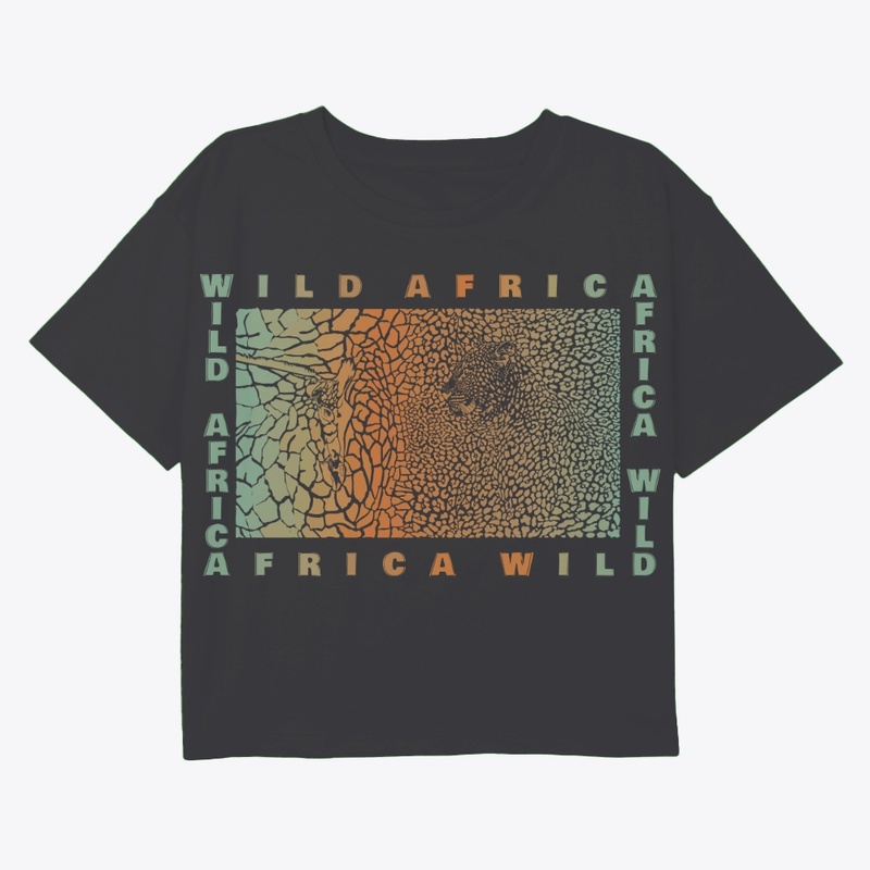 Background with leopard and giraffe.