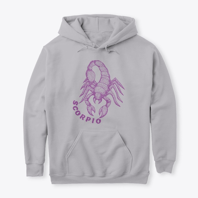 SCORPIO Purple Classic Pullover Hoodie