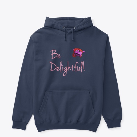 Delightful! Navy T-Shirt Front